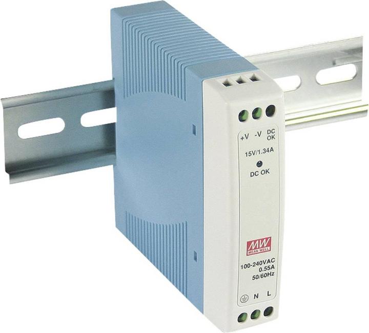Image du produit MeanWell Unité d'alimentation pour rail DIN (rail DIN)