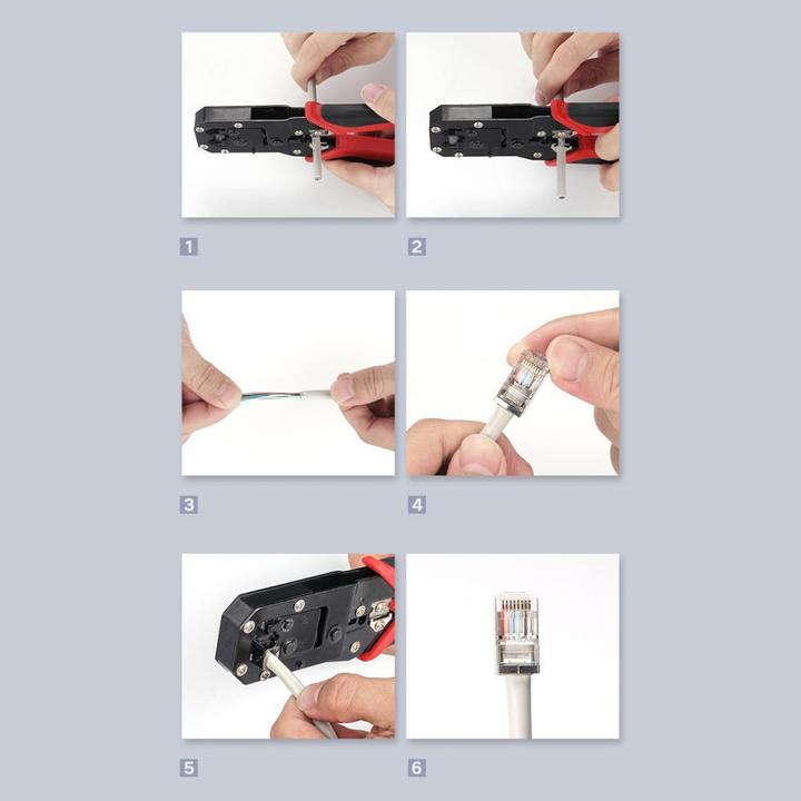 Produktbild Ugreen Ethernet RJ45 Metal plug, 8P/8C, Cat.6, UTP (10pcs.) (UTP, CAT6)