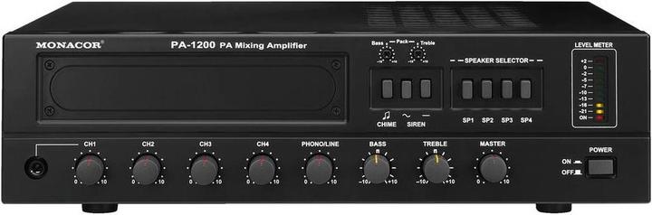 Monacor PA-1200 120 W ELA amplifier 3 (Amplifier)