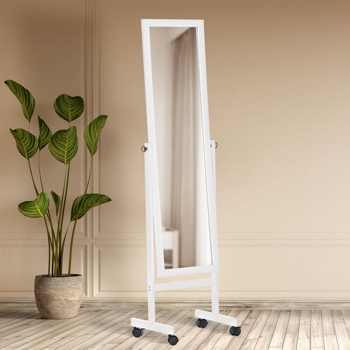 Actual product image CLP Stand mirror Yolanda angular, white (45 x 150 cm)