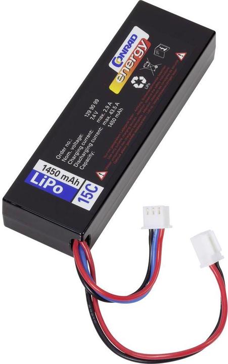 Produktbild Conrad energy Modellbau-Akkupack (LiPo) 7.4 (7.40 V, 1450 mAh)