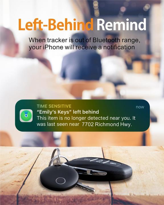 Image du produit Reyke 4er-Pack Smart Tag Pro - Koffer- und Schlüsselfinder (Apple)