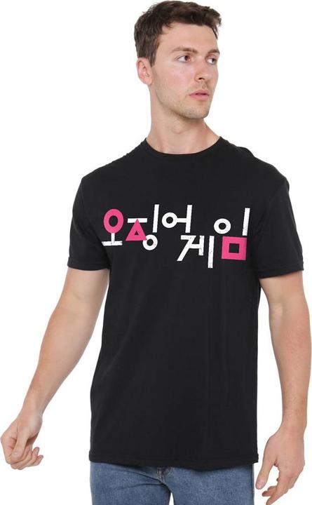 Immagine prodotto Squid Game Maglietta Logo Coreano Uomo (L)