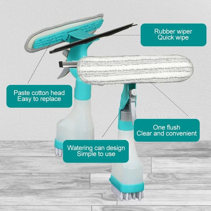 Produktbild Fensterputzer Set Fensterreiniger Fensterwischer Abzieher Kombi Wischer 4 tlg (1 Stk.)