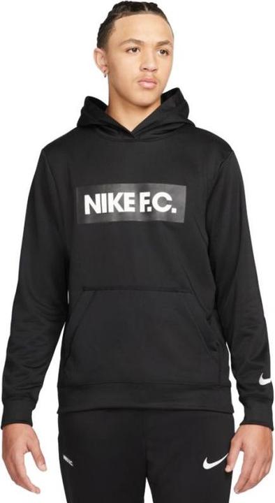 Nike F.C. MEN"S FLEECE SOCCER, BLACK/WHITE/WHITE S (S)