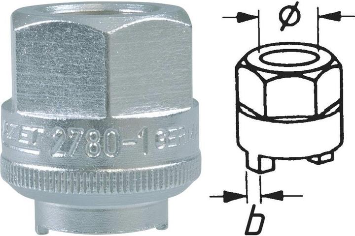 Actual product image HAZET Shock absorber crown wrench 2780-1 ∙ 14.1 mm