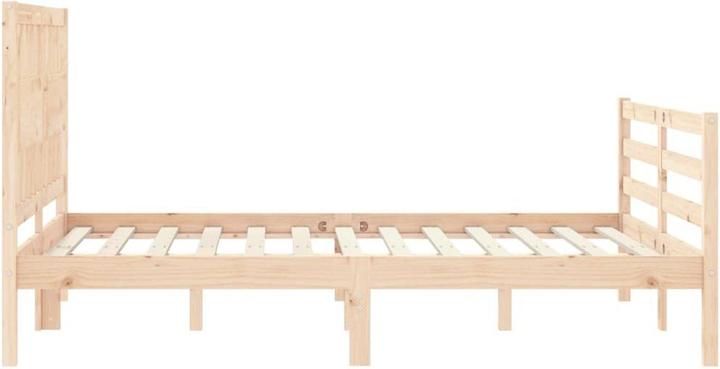 Image du produit VidaXL Massivholzbett mit Kopfteil 4FT6 Double (135 x 190 cm)