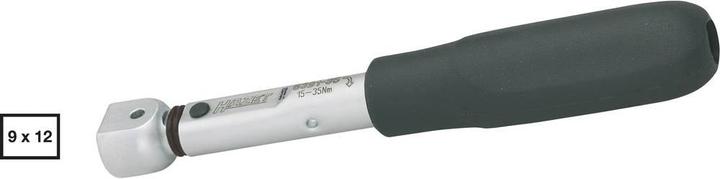 Produktbild HAZET Drehmomentschlüssel 6391-35 ∙ Nm min-max: 15 - 35 Nm ∙ Toleranz: 2% ∙ Einsteck-Vierkant 9 x 1… (15 Nm, 35 Nm)