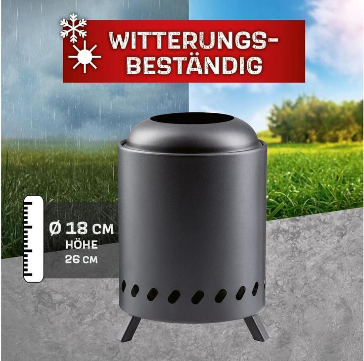 Produktbild Landmann Rauchfreie Feuerschale für Garten & Camping (18 cm)