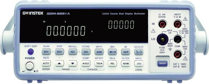 GW Instek Multimètre de table numérique GDM-8 (CAT II 500V)