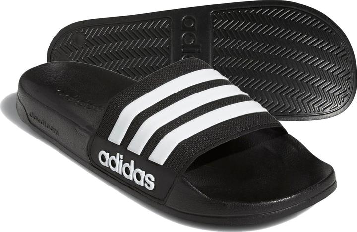 adidas Unisex Adilette Shower Slide Sandal, Schwarz, 40.5 EU (40.5)