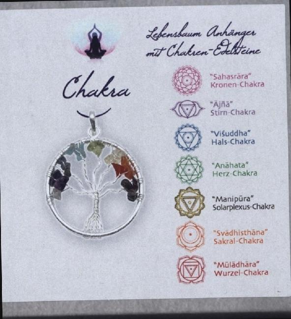 Image du produit Pendentif Chakra Arbre de vie dans une boîte cadeau
