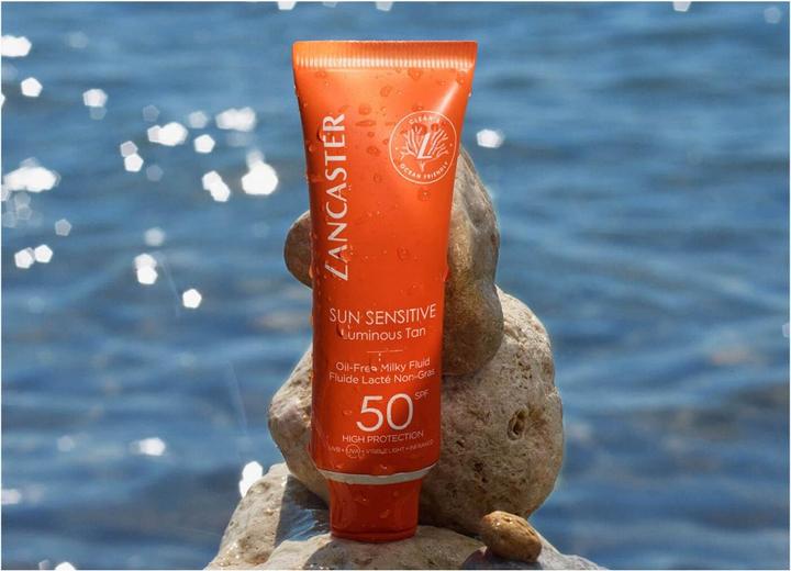 Actual product image Lancaster Sensitive Milky Fluid (Suntan lotion, SPF 50, 50 ml, 150 g)