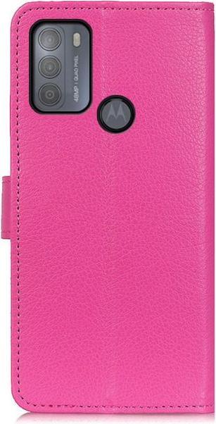 Actual product image MU Classic Litchi Leather Bookcover Series (Motorola Moto G50)