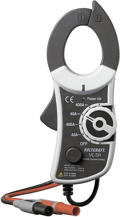 Voltcraft Stromzangenadapter VC-511 Mess (CAT III 600V, CAT IV 300V)