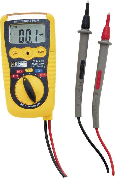 Image du produit Chauvin Arnoux Multimètre à main C.A 702 Calibr (CAT IV 600V, CAT III 1000V)