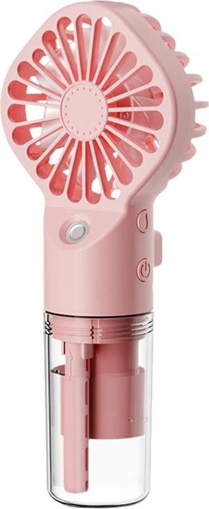 Produktbild Techsuit - Handheld Fan (G10) - Portable, with Humidifier, Four Speeds, USB - Pink
