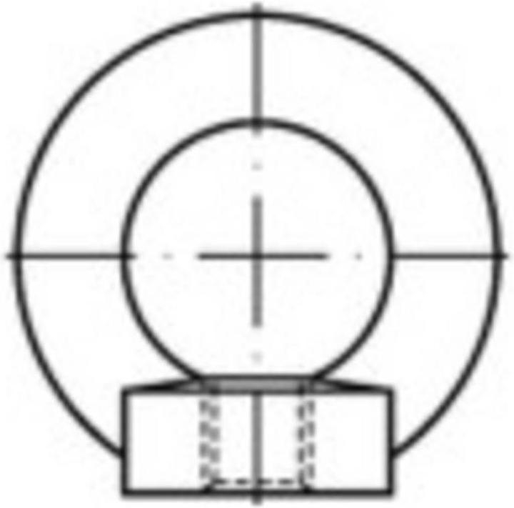 Produktbild Toolcraft Ringmuttern M10 DIN 582 Stahl (M10)
