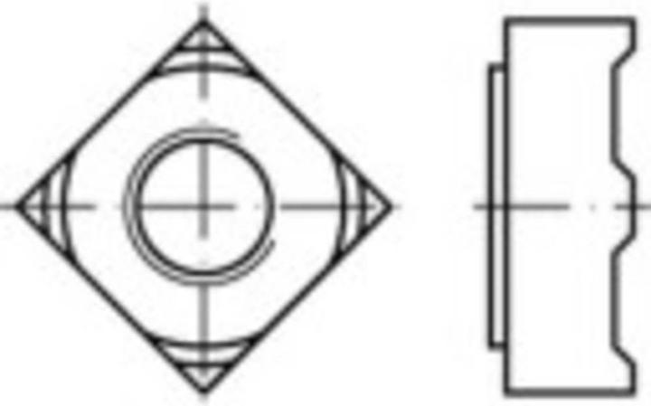 Image du produit Toolcraft Écrous carrés M10 DIN 928 St (M10)