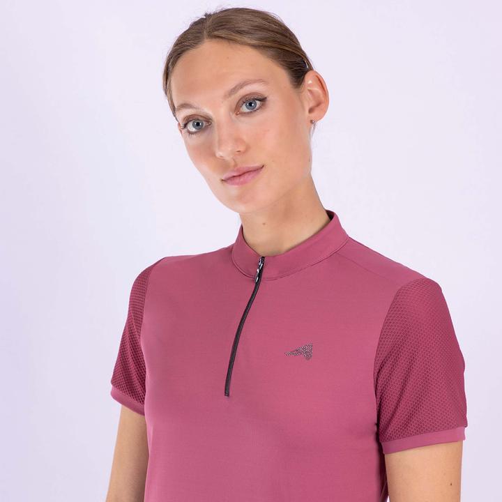 Produktbild Euro-star reit-poloshirt mit halbem reissverschluss, damen valentina (XL)