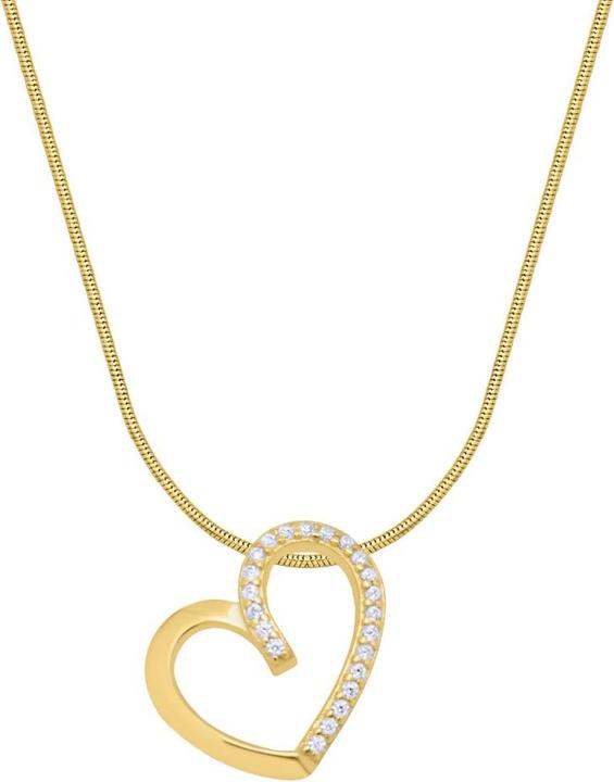 Candy Halskette Elysée, 925 Sterling Silber, vergoldet (18k vergoldet, 925 Sterling Silber, 42 cm)