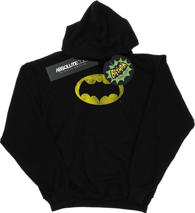 Mädchen Batman TV Serie Distressed Logo Hoodie