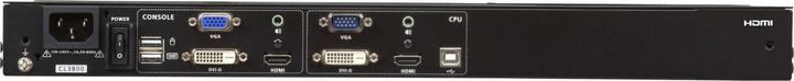 Image du produit Aten CL3800NW ES Console LCD courte double rail 18,5" (USB HDMI DVI VGA) Disposition ES