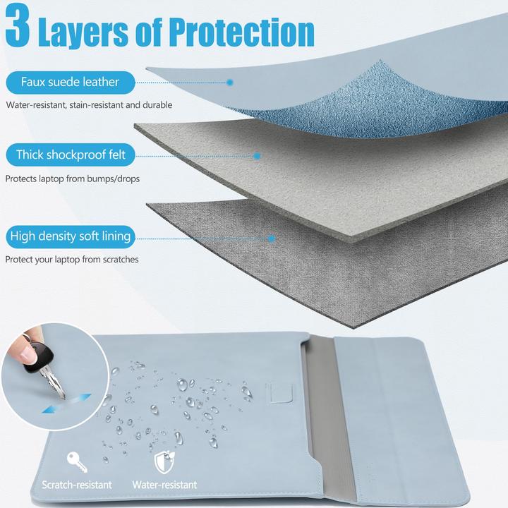 Produktbild Only-Bags.Store Laptoptasche Laptoptasche mit Standfunktion (Microsoft, Apple)