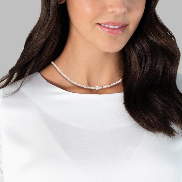 Immagine prodotto Valero Pearls Collana di perle ValeroPearls - 33968 (Argento, 40 - 45 cm)