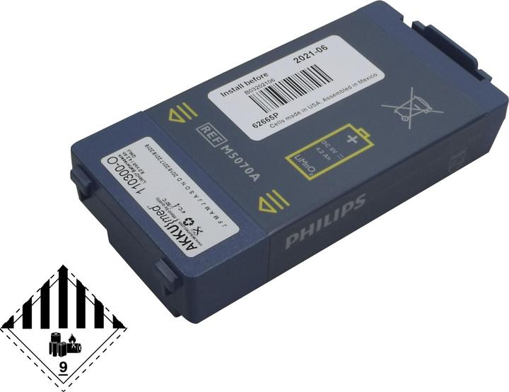 Image du produit Philips Pile lithium originale M5070A Heartstart HS1, FRx (4200 mAh)