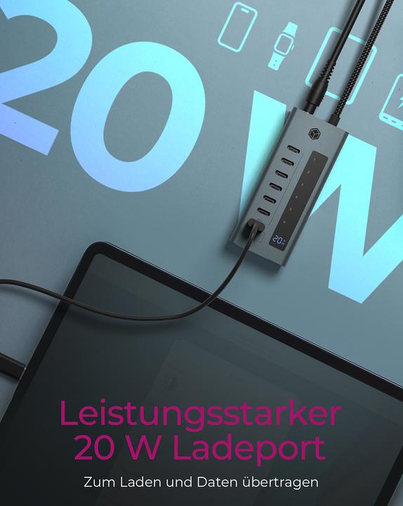 Actual product image Icy Box IB-HUB1454-C31 (USB-C, 4 Ports)