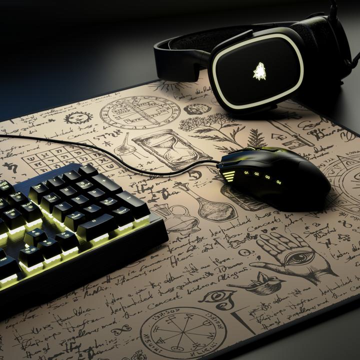 Actual product image Titanwolf Gaming mouse pad, 900 x 400mm XXL mouse mat, improves precision & speed, Alchemy (XXL)