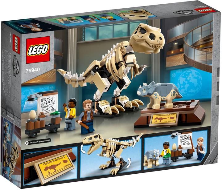 Image du produit LEGO T. Squelette de Rex dans l'exposition de fossiles (76940, LEGO Jurassic World)
