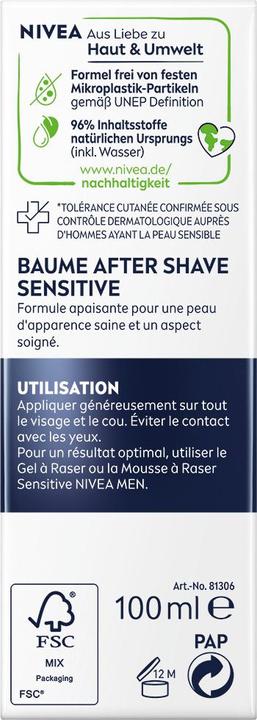 Actual product image NIVEA Sensitive After Shave Balm (Balm, 100 ml)