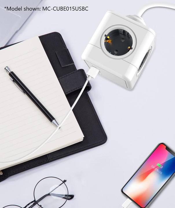 Actual product image MicroConnect Power cube, 5 Schuko outlets (5 x, CEE 7/3, 1.50 m)
