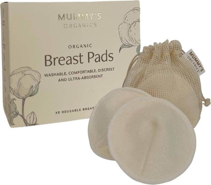 Mummy's Organics 6er Pack Wiederverwendbare Stilleinlage (6 x)
