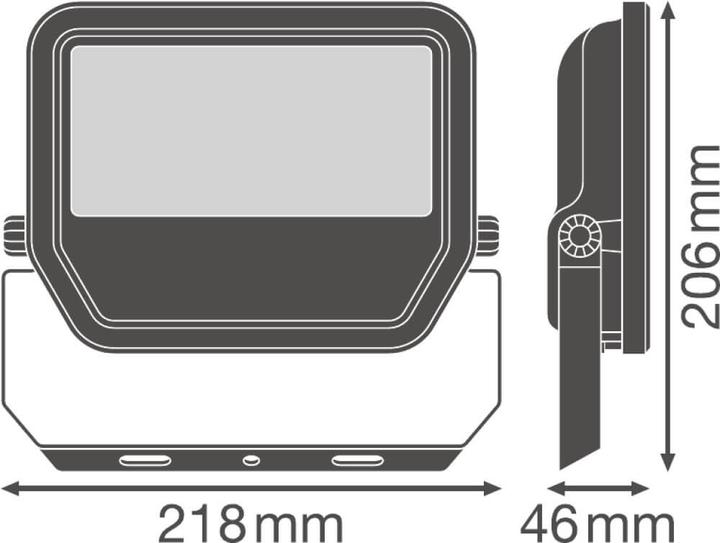 Actual product image Ledvance LED Floodlight FL PFM 50 W 3000 K SYM 100 WT Warm (5500 lm, IP65)