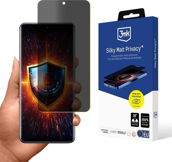 Produktbild 3MK Folia ochronna prywatyzujÄ ca matowa Silky Matt Privacy na Xiaomi 12X (Klebefolie)