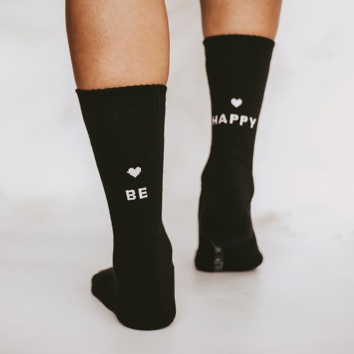 Immagine prodotto Eulenschnitt Calzini be happy 39-42 nero - di (Confezione singola, 39 - 42)