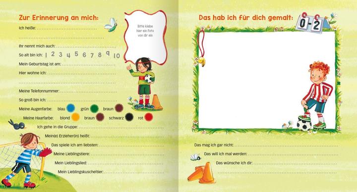 Immagine prodotto Freundebuch Kindergarten Fussball (Tedesco, Sabine Kraushaar, 2018)