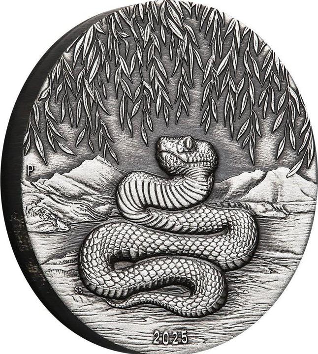 Actual product image The Perth Mint Silber Lunar III Schlange 2 oz - Antik Finish 2025 (999.90, 2025)