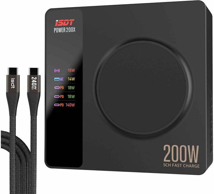 Actual product image Isdt Charger Power 200 X USB-C PD3.1 140W (140 W)