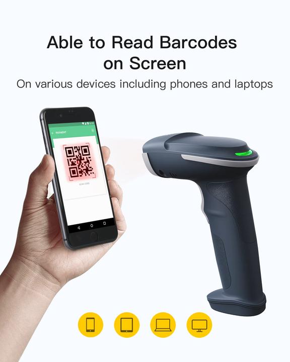 Produktbild Inateck Barcodescanner 54 blue (BCST-52 blue) (2D-Barcodes)