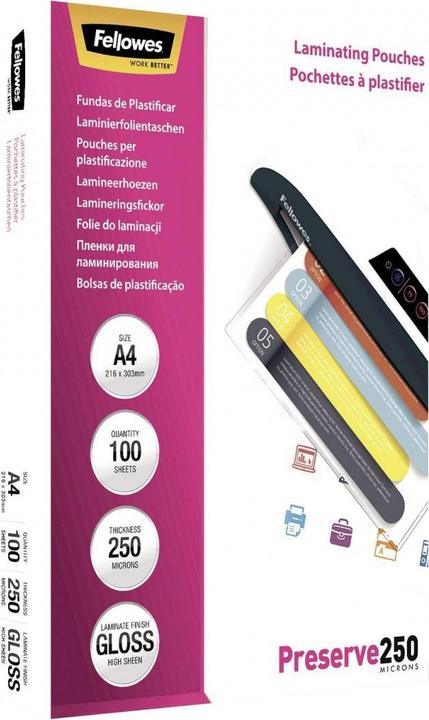 Actual product image Fellowes Preserve 250 (A4, 100 Piece, 250 µm)