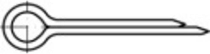 Actual product image Toolcraft Split pins DIN 94 200 mm steel ga