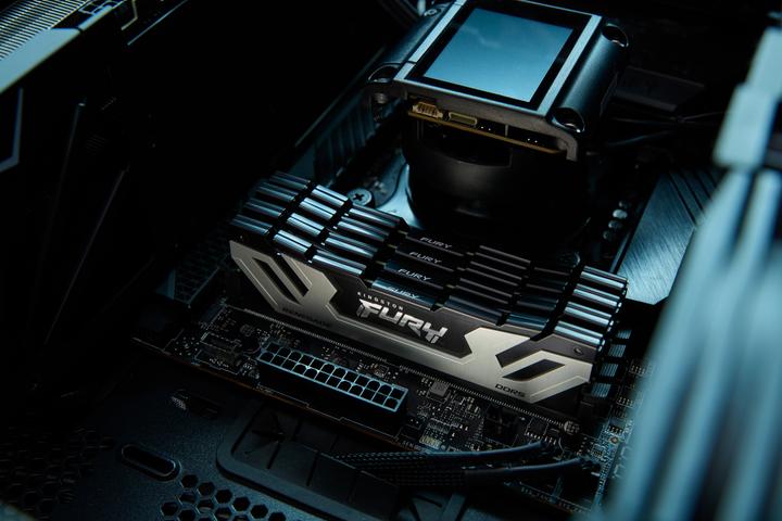 Image du produit Kingston 48GB 8800MT/s DDR5 CL42 CUDIMM Kit of 2 FURY Renegade Silver (2 x 24 Go, 8800 MHz, RAM DDR5, CU-DIMM)