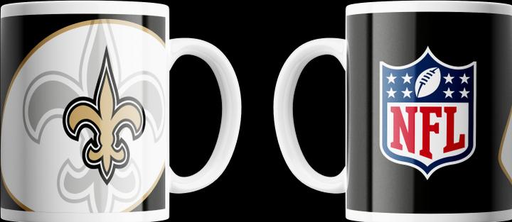 Produktbild Great Branding New Orleans Saints Mug Shadow Logo & Shield 330ml (330 ml)