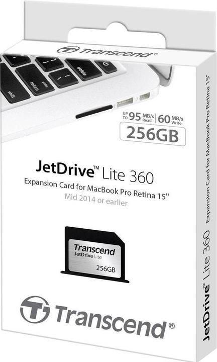 Image du produit Transcend JetDrive Lite 360 MacBook Pro Retina 15 (256 Go, SDXC, U1)