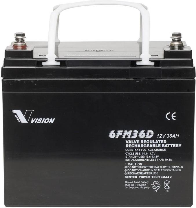 Image du produit Vision Batterie solaire 12 V 36 Ah Batteries FM- (12 V, 36000 mAh)