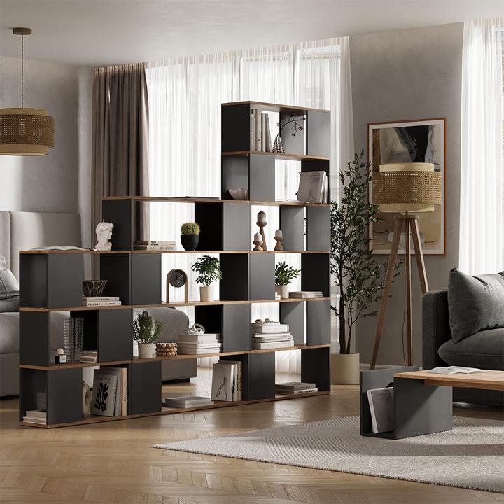 Produktbild Vichy Raumteiler Eneos, Anthrazit/Goldkraft Eiche, 60 x 94 cm